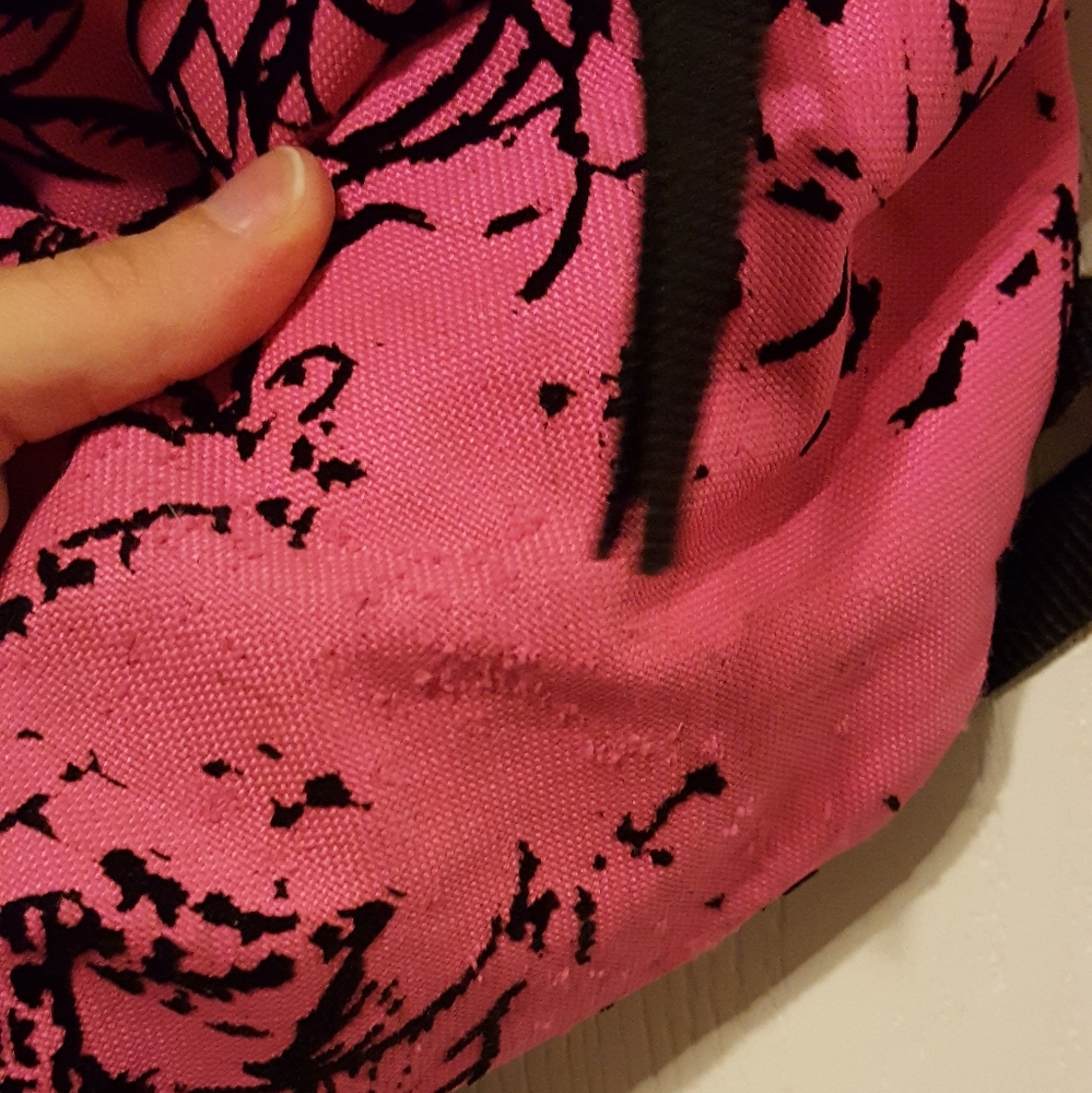 Pink Velvet Jansport Backpack - Picture 5 of 6